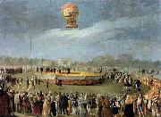 Carnicero, Antonio Ascent of the Balloon in the Presence of Charles IV and his Court oil on canvas